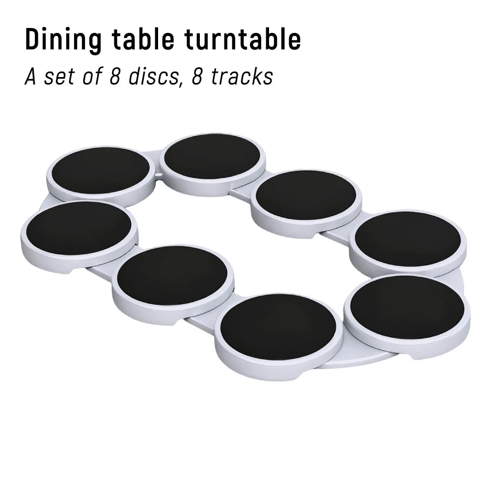 Table Turntable Kitchen Dining Turntable Tray 360 ° Rotation Versatile Heat Resistant Portable Rotating Food Organizer Tray