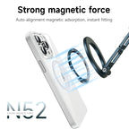 XILETU Magsafe Magnetic Cell Phone Tripod Stand with Hook Foldable Desktop Holder for iPhone Desktop Selfie Video Mobile Tripods