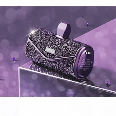 iWALK Diamond Capsule Power Bank Pocket Mini Diamond Lipstick Ultra Thin And Compact Fast Charging Portable Power Bank 5000mAh